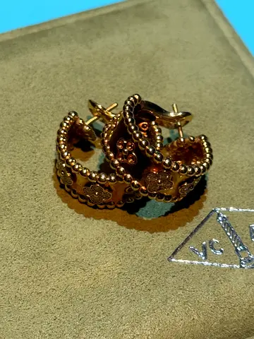VanCleef &Arpels hoop earrings