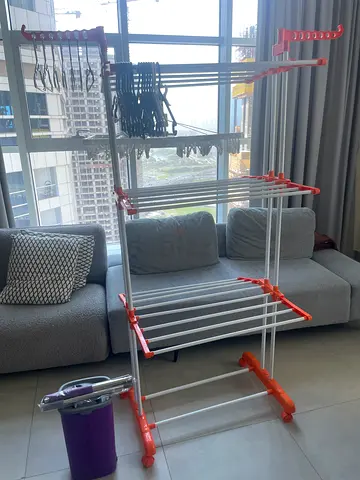 Foldable Multi-tier Clothes Drying Rack with Wheels