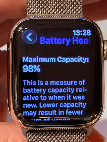 Apple Watch Series 9 LTE+GPS Stainless Steel + Steel Milanese Loop Battery 98%