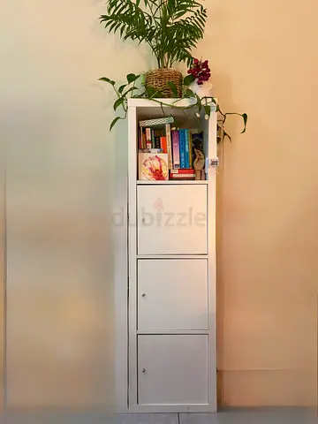 🤍 IKEA KALLAX Storage Unit with Doors – White