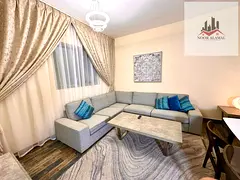 Sharjah Al Nabaa, second residence, new furniture, one room, hall, kitchen, and two bathrooms. Price