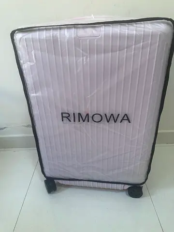 Pink luggage