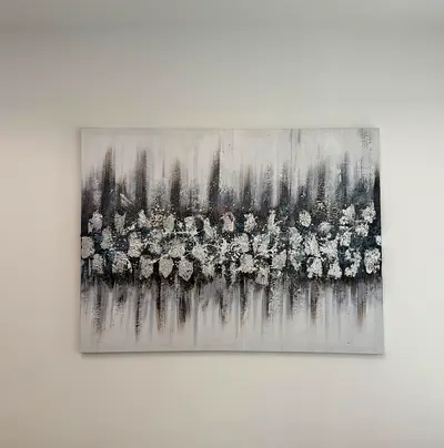 Modern Abstract Wall Art Painting - Neutral Tones, 80x80cm 120X90 100x100