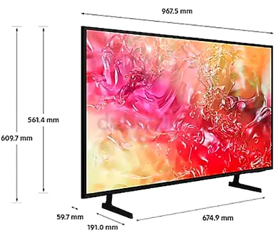 Samsung 55" TU7000 Crystal UHD 4K Smart TV.
