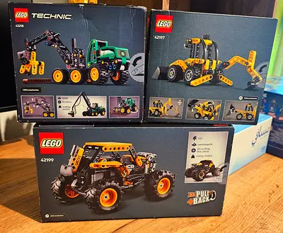LEGO Bundle - Technic Pull-Back Vehicle (42118, 42197, 42199) - New in Boxes