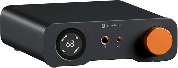 Fosi Audio ZH3 Full Balanced HiFi Preamplifier, DAC Headphone Amplifier with AKM4493SEQ XMOS XU316 P