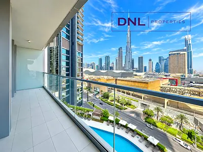 Vacant | Burj Khalifa & Pool View | Fitted Kitchen
