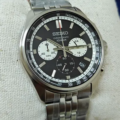 Seiko Chronograph Reverse Panda