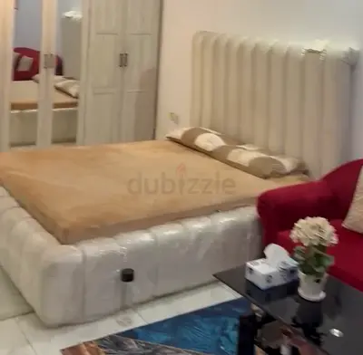Modern Upholstered Bed Frame with High Headboard