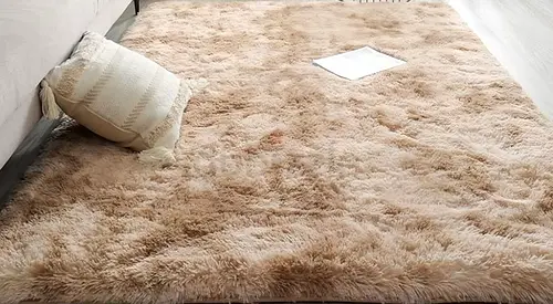 New fluffy tie and dye beige Rug 2x3M