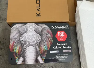 Kalour 180 Premium Colored Pencils Set in Tin Case brand new
