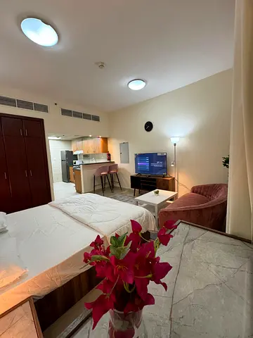 Monthly or Yearly, Your Choice || Newly Furnished Studio In High Rise Tower || Near RTA Station