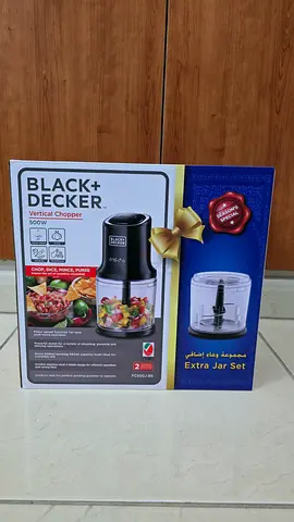 Black+Decker Electric Food Chopper Free Extra jar