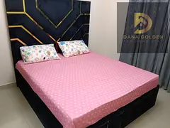 Two-bedroom apartment with a living room for rent in Al Qasimia, Sharjah.