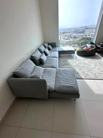 4/Seater Ikea Sodhremn L Shape Sofa light gray