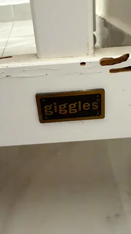 Giggles white wooden baby crib / cot , actually we bought but never used.