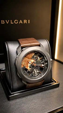 Bvlgari Octo Skeleton Tourbillon limited editWatch with Brown Leather Strap Retail price 445000 Aed