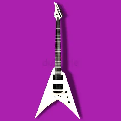 S by Solar Matte White V Electric Guitar - Unused