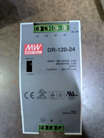 Mean Well DR-120-24 24V 5A DIN Rail Power Supply (Used)