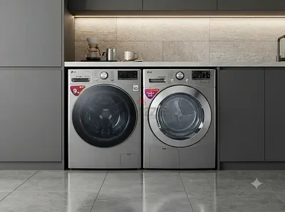 LG Latest Model 9kg Washer & Dryer Set – Separate Units | Premium Laundry Pair