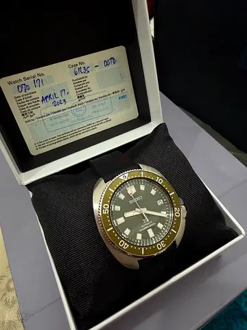 Seiko Automatic Diver Style Men's Watch with Box and Papers