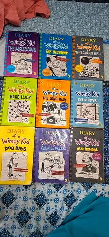 (You can buy 1 pc if you want)Collection of 9 Diary of a Wimpy Kid Books - Mixed Titles