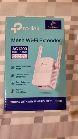 TP-Link RE305 AC1200 Mesh Wi‑Fi Extender (New in Box)