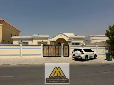 Ground Floor Villa for Rent in Al Raqayib, Ajman | 4 Master Bedrooms | Majlis | Large Living Room | Front & Rear Yards
