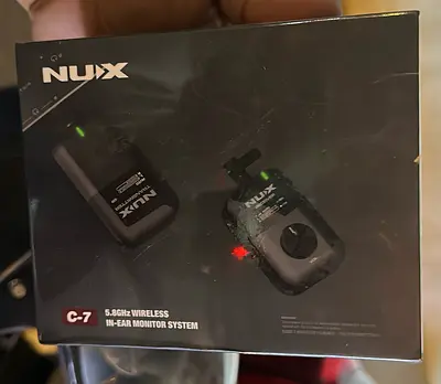NUX C-7 5.8GHz Wireless In-Ear Monitor System - New/Sealed Box