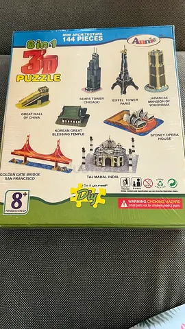 8-in-1 3D Mini Architecture Puzzle - (Famous Landmarks) plus 3 more building toys for 6 years and up