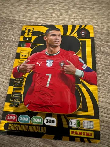Cristiano Ronaldo card gold one