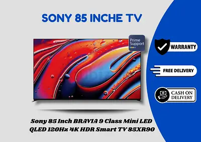 Sony 85 Inch New BRAVIA 9 Class Mini LED QLED 120Hz 4K HDR Smart TV 85XR90  - Free Delivery All UAE