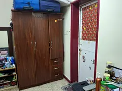 Fully furnished bed room with attached bathroom and balcony