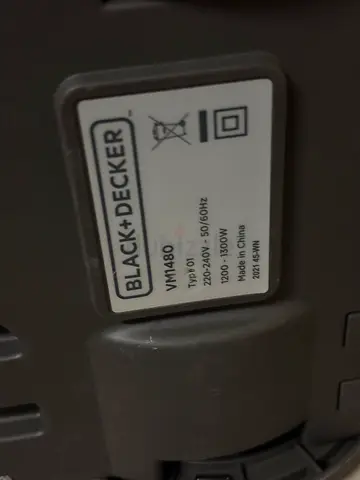 Black+Decker Electric vaccum (1200-1300W) - Used