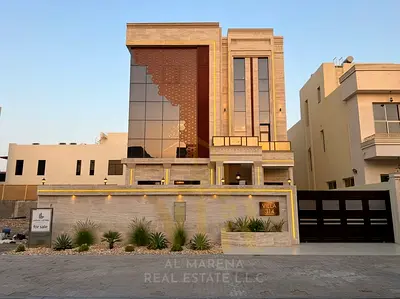 Luxury Villa for Sale in Al Alia – Ajman | 6 Master Bedrooms | Private Pool | 2 Floors + Rooftop