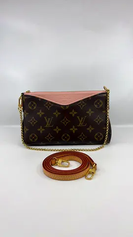 Louis Vuitton Monogram Pallas Clutch Rose Poudre