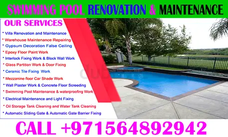 Swimming Pool Renovation Maintenance in Dubai Ajman Sharjah