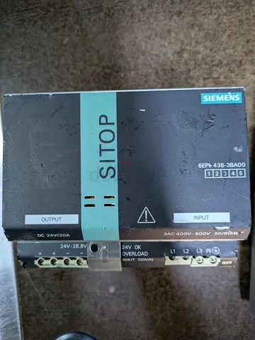 Siemens SITOP Power Supply 6EP1 436-3BA00 (24V 10A) - Used