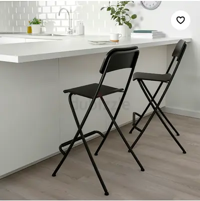 2 Foldable bar stools (IKEA FRANKLIN)