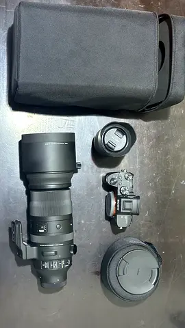 Sony a7iii mirrorless camera with 28-70mm lens and Sigma 150-600mm DG DN OG S (under warranty)