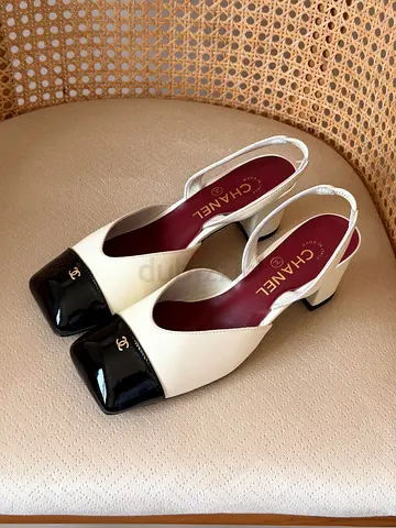 Chanel two-tone slingback pumps, size available