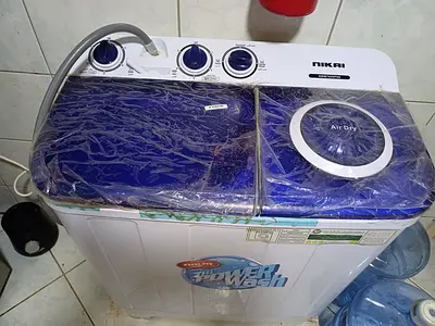 Nikai Twin Tub semi automatic Washing Machine 7kg (Blue/White) - excellent Working Condition