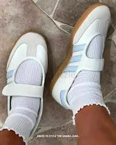Adidas Samba Jane Cloud White and Clear Sky