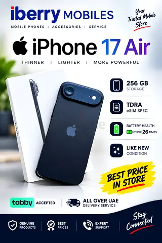 Apple iPhone 17 Air - 256GB, Like New