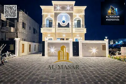 Classic-style villa in Al Zahia, Ajman; excellent finishing. Freehold ownership, with registration and ownership fees included.