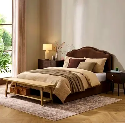 Elegant Design Queen Size valvet fabric BedFrame Hydraulic storage