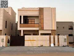 Upscale Corner Villa > Al Yasmeen – Ajman | Behind the Park | 6 Master Bedrooms | Two Floors + Roo
