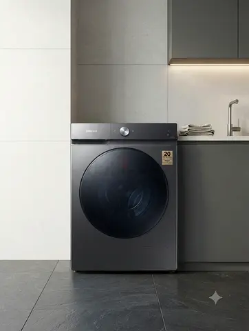 Samsung Bespoke Washing Machine & Dryer Set – Premium Gray Collection | Modern Laundry Pair