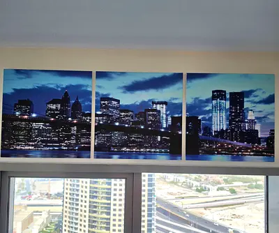 Wall canvas three-piece