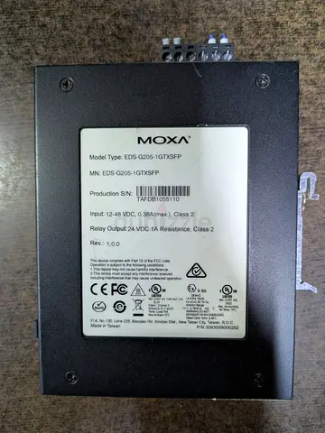 Moxa EDS-G205-1GTXSFP Industrial Ethernet Switch - Used
